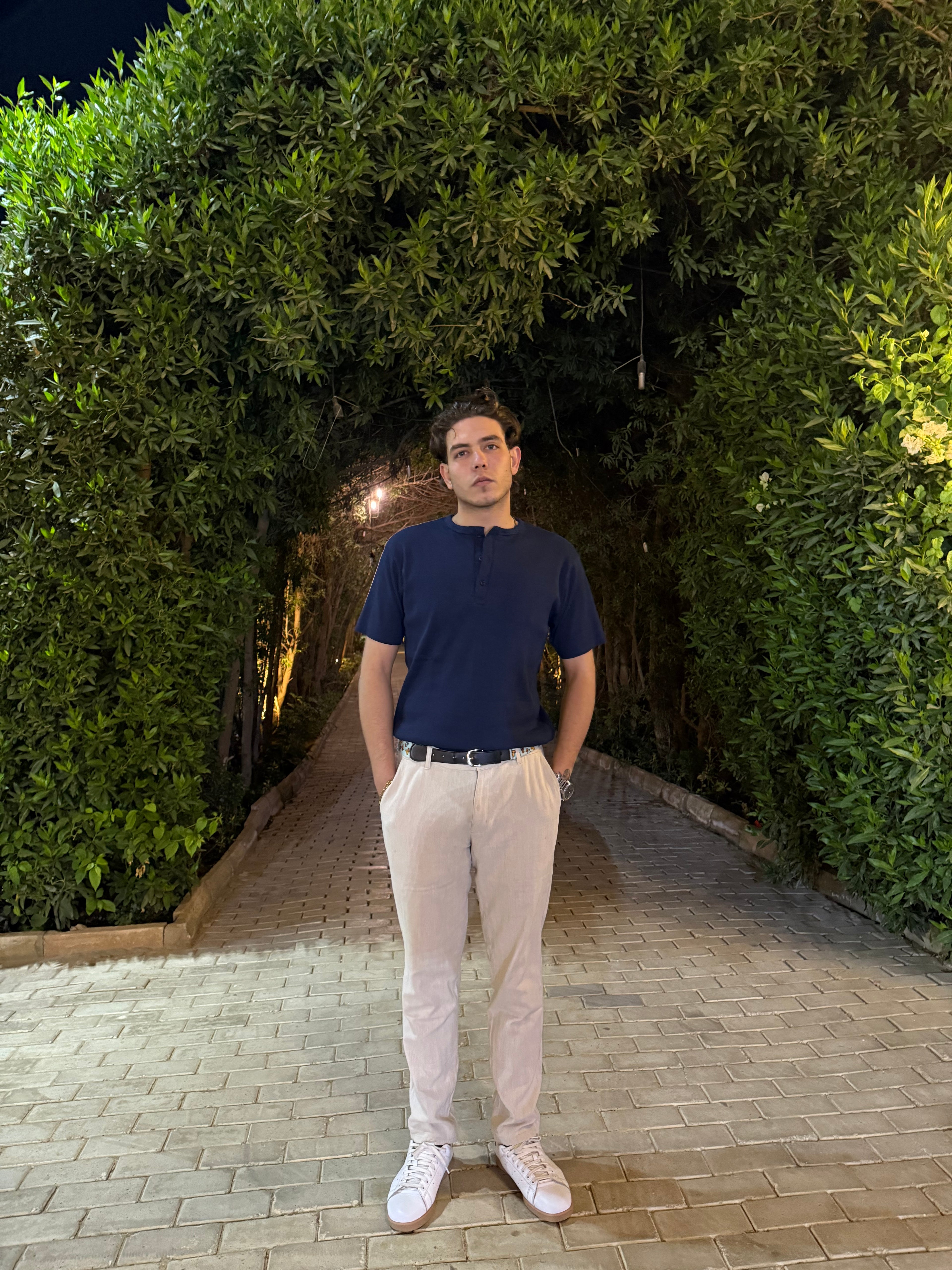 Short sleeve Henley shirt