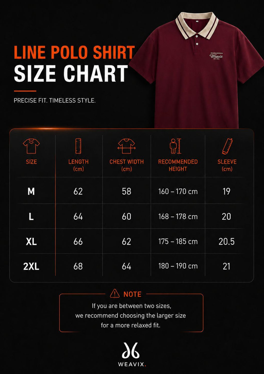 Burgundy Line Polo