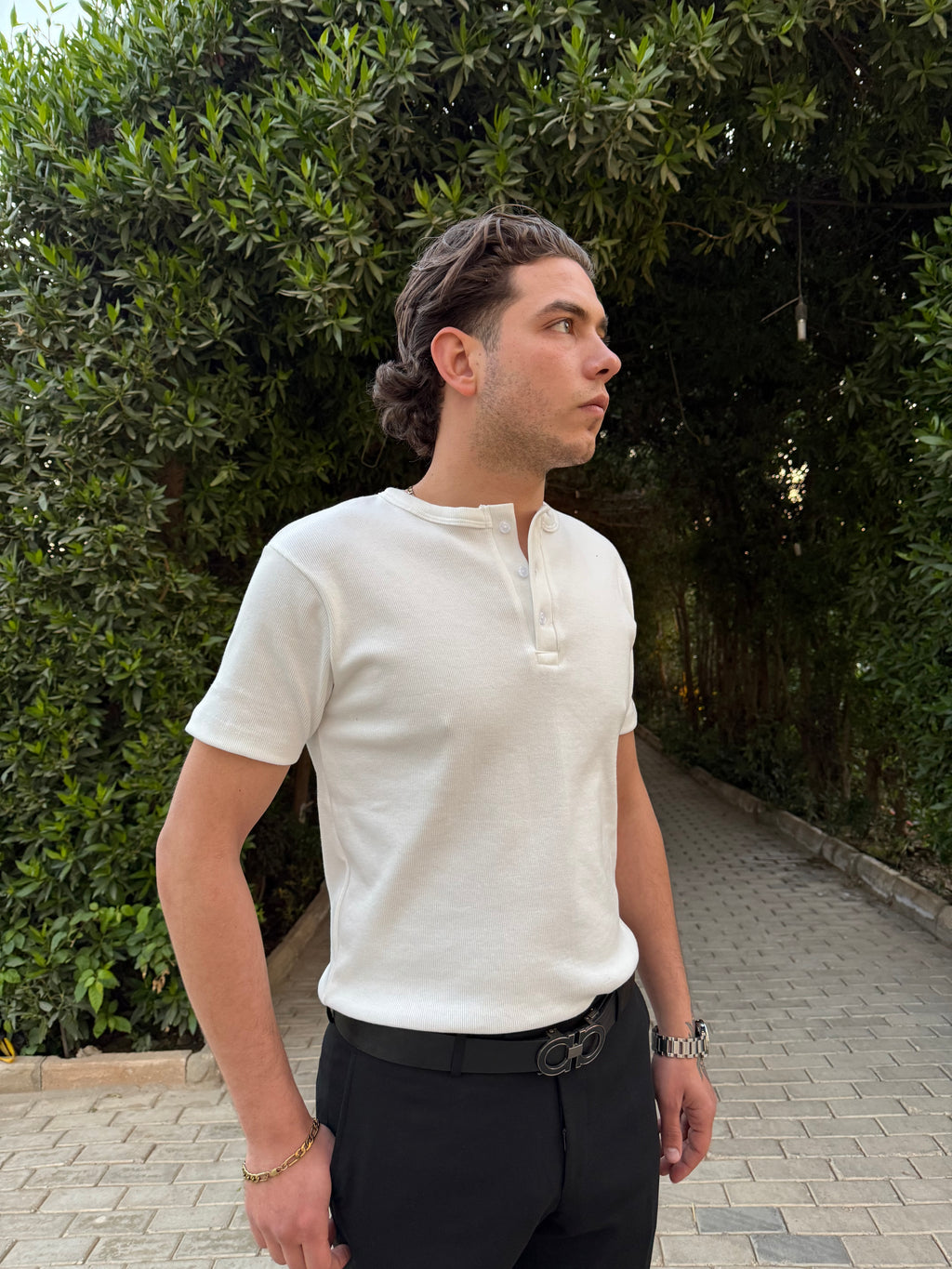 Short Sleeve Henley Shirt