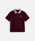 Burgundy Line Polo