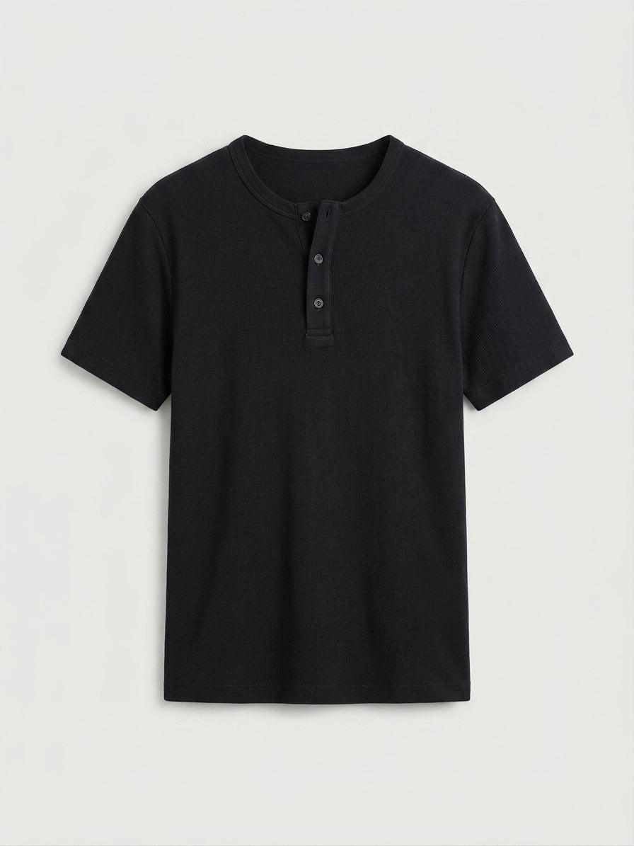 Short Sleeve Henley Shirt